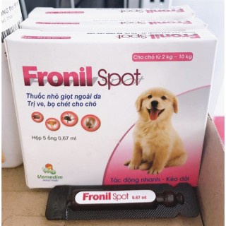 Nhỏ gáy Fronil Spot loại bỏ ve, rận, bọ chét cho chó mèo