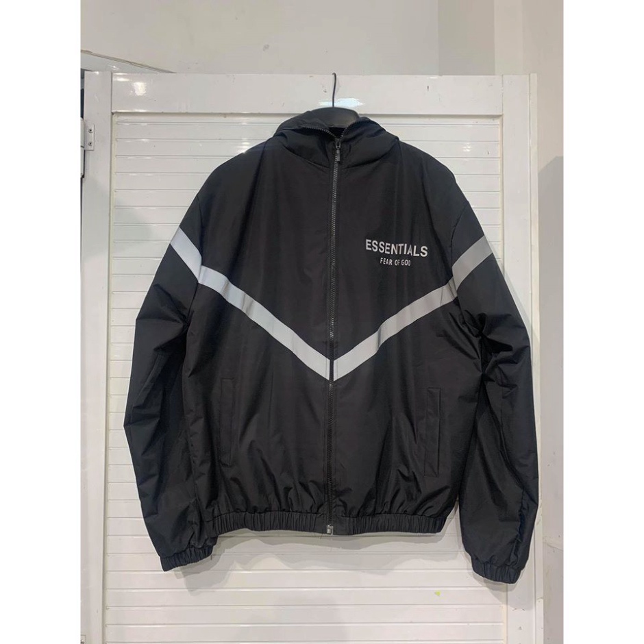 Áo khoác dù phản quang Top shop, Áo gió 2 lớp ép chữ ESSENTIALS phản quang siêu đẹp siêu đẹp - Hàng mới về