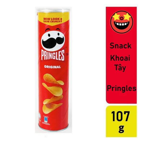 Xả Siêu Rẻ Snack Khoai tây Pringles Phiên Bản Mới Original 107G[ Date 30/10/2021] - Pringle 107g