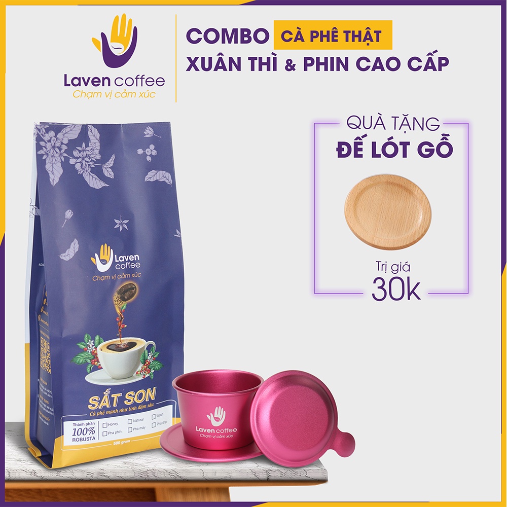 [COMBO CÀ PHÊ + PHIN] tặng kèm đế lót ly cao cấp – Laven coffee | BigBuy360 - bigbuy360.vn