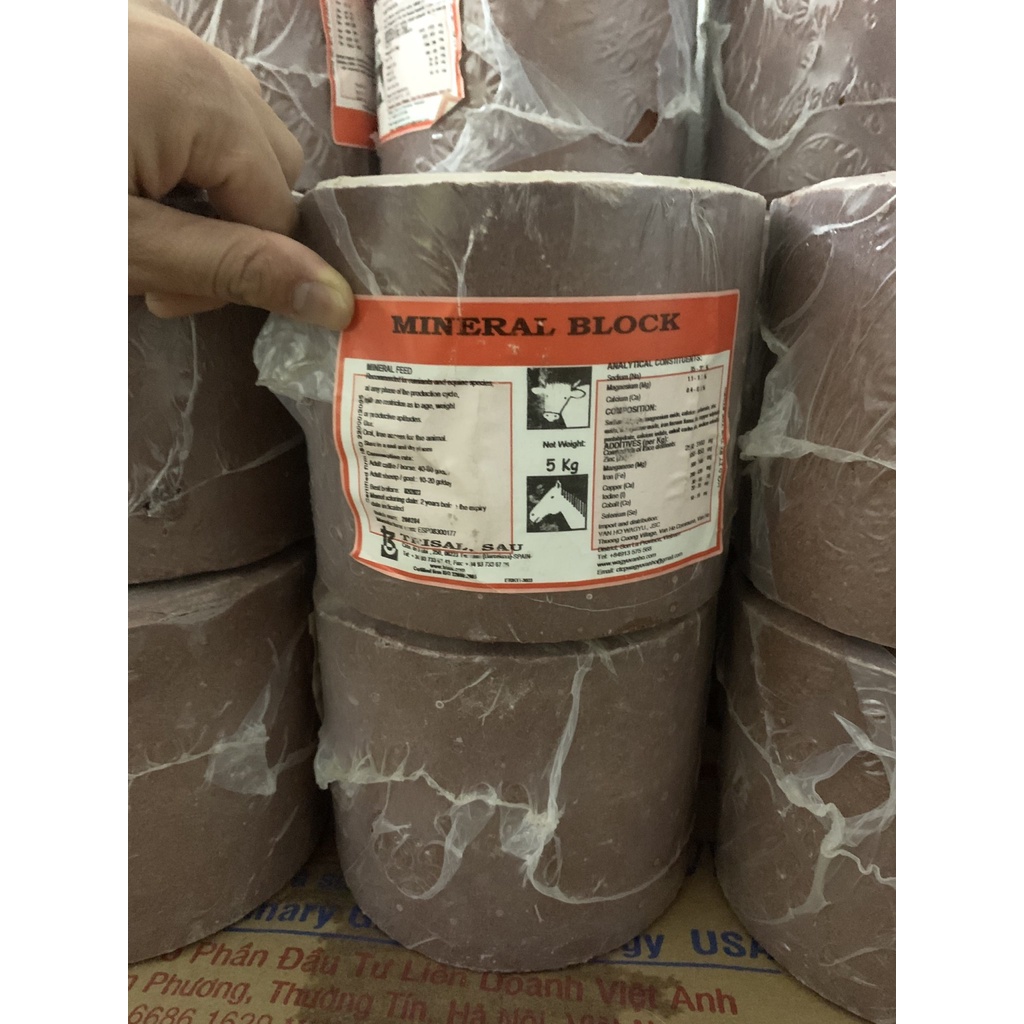Đá Liếm Mineral Block Viên 5kg - Bổ Sung Khoáng Chất, Vitamin, muối.... Nhập Tây Ban Nha