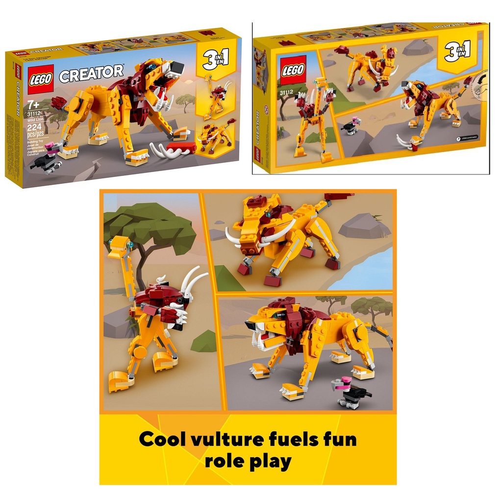 LEGO CREATOR - Xếp hình Siêu Xe - Máy Bay - Robot 3in1