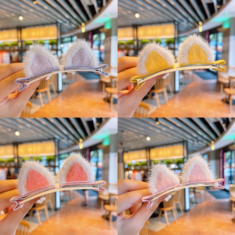 Kẹp Tóc Hình Tai Mèo Thời Trang 2022 Cho Bé Gái