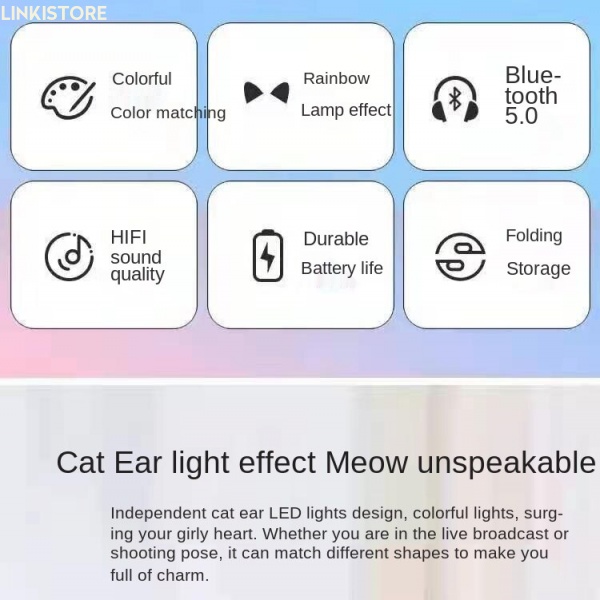 tai nghe không dây Hình Tai Mèo Đáng Yêu | BigBuy360 - bigbuy360.vn