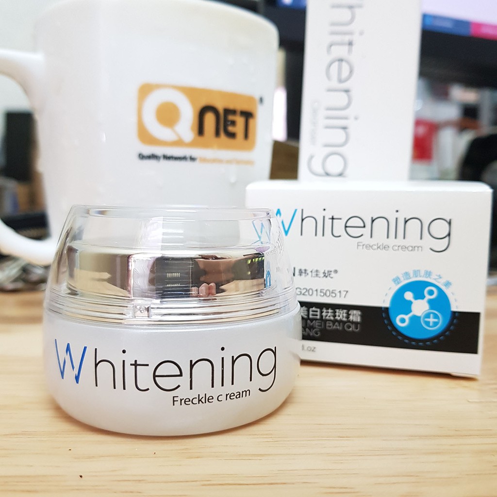 Kem dưỡng trắng KanjN Whitening Freckle Cream tăng tone sáng, hết tàn nhang, hết vết thâm, hết nám da, hết vết cháy nắng