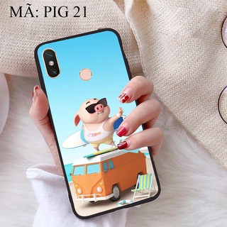 Ốp lưng Xiaomi Mi A2 viền dẻo TPU BST Heo Con
