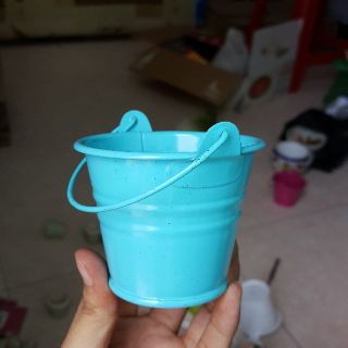 Xô nhỏ làm bình hoa handmade