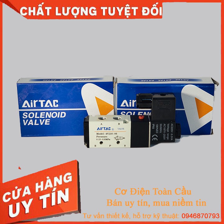 Van Điện Từ Airtac 4M210-06, van khí nén 4m210-06