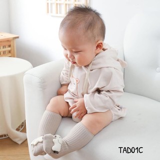 Tất Bé Trai Bé Gái Hình Thú 5D – TAD01,  Vớ Chống Trượt, Cotton Cao Cấp, Size 6 Tháng – 3 Tuổi