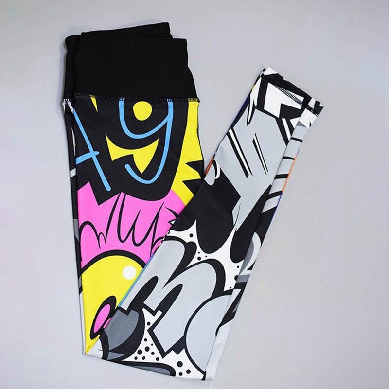 Quần legging thể thao hoạ tiết in 3D cho phái nữ | BigBuy360 - bigbuy360.vn