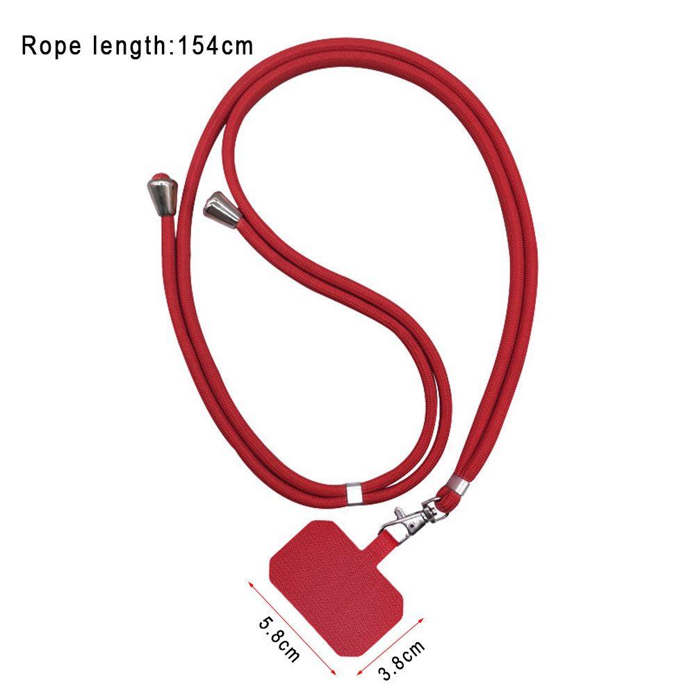 ❤LANSEL❤ Crossbody Nylon Patch Lanyard Gasket Neck Cord Phone Lanyard Anti-lost Universal Hanging Neck Sling Case Straps Phone Safety Tether Adjustable Strap/Multicolor