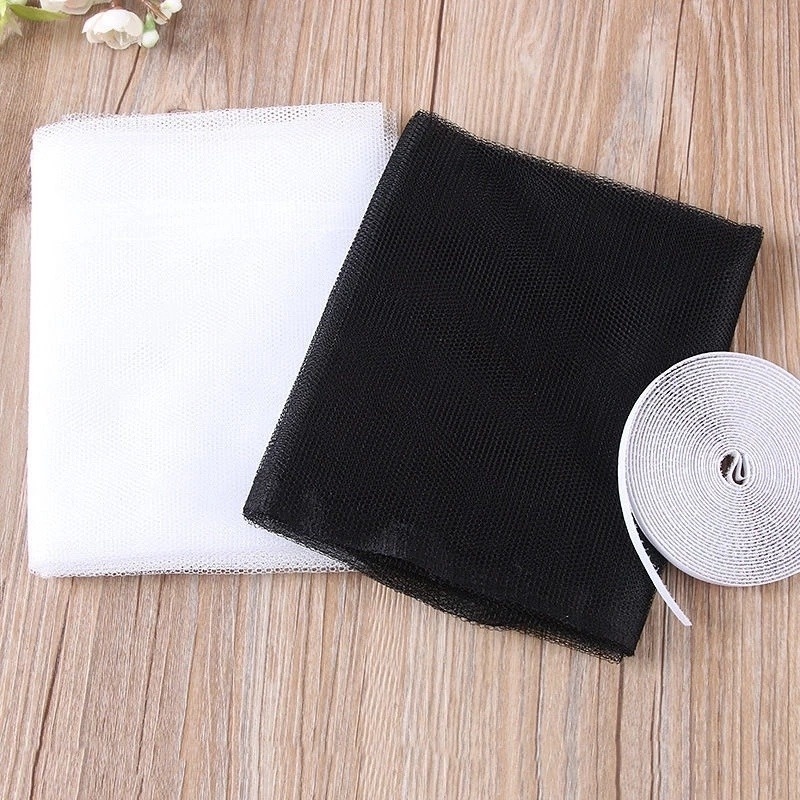 1 Tấm Lưới Nhựa Tự Dính Dán Cửa Sổ Chống Muỗi 150x200/130cm