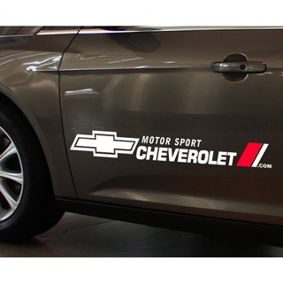 Bộ 2 tem dán cửa xe ô tô Chev