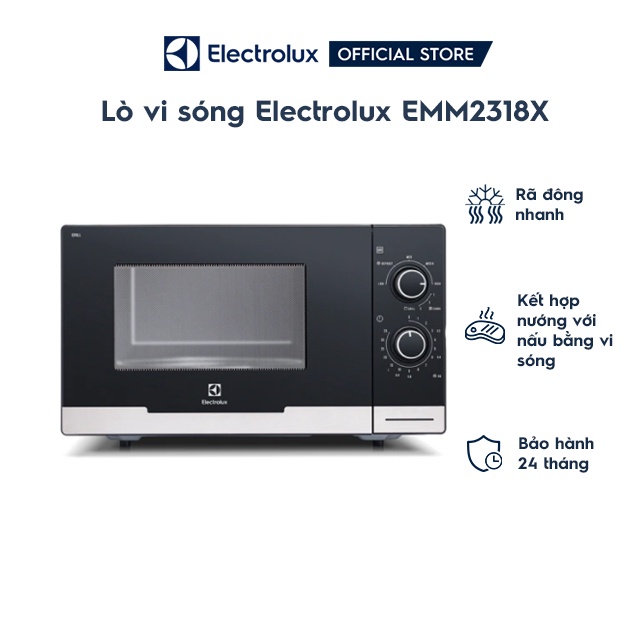 [Mã ELHADEV giảm 4% đơn 300K] Lò vi sóng Electrolux EMM2318X