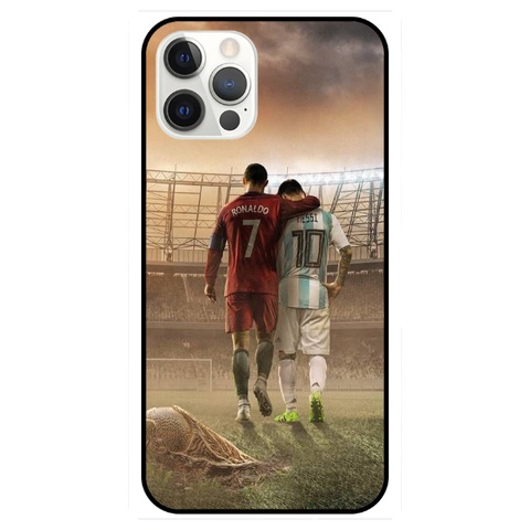 Ốp Lưng Iphone CR7 Cristiano Ronaldo 2 Chất Liệu Kính Cường Lực Dẻo Bóng