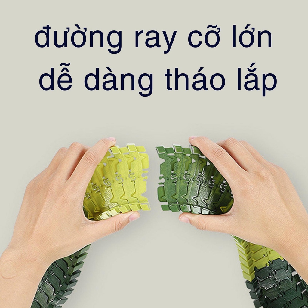 Đồ chơi lắp ráp đường đua khủng long thông minh cho bé, đồ chơi thông minh phát triển trí tuệ BOBIKIDS OT05