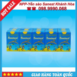 [Combo 10 lọ] Nước Yến sào Sanvinest Khánh Hòa dành cho trẻ em đóng lọ 62ml