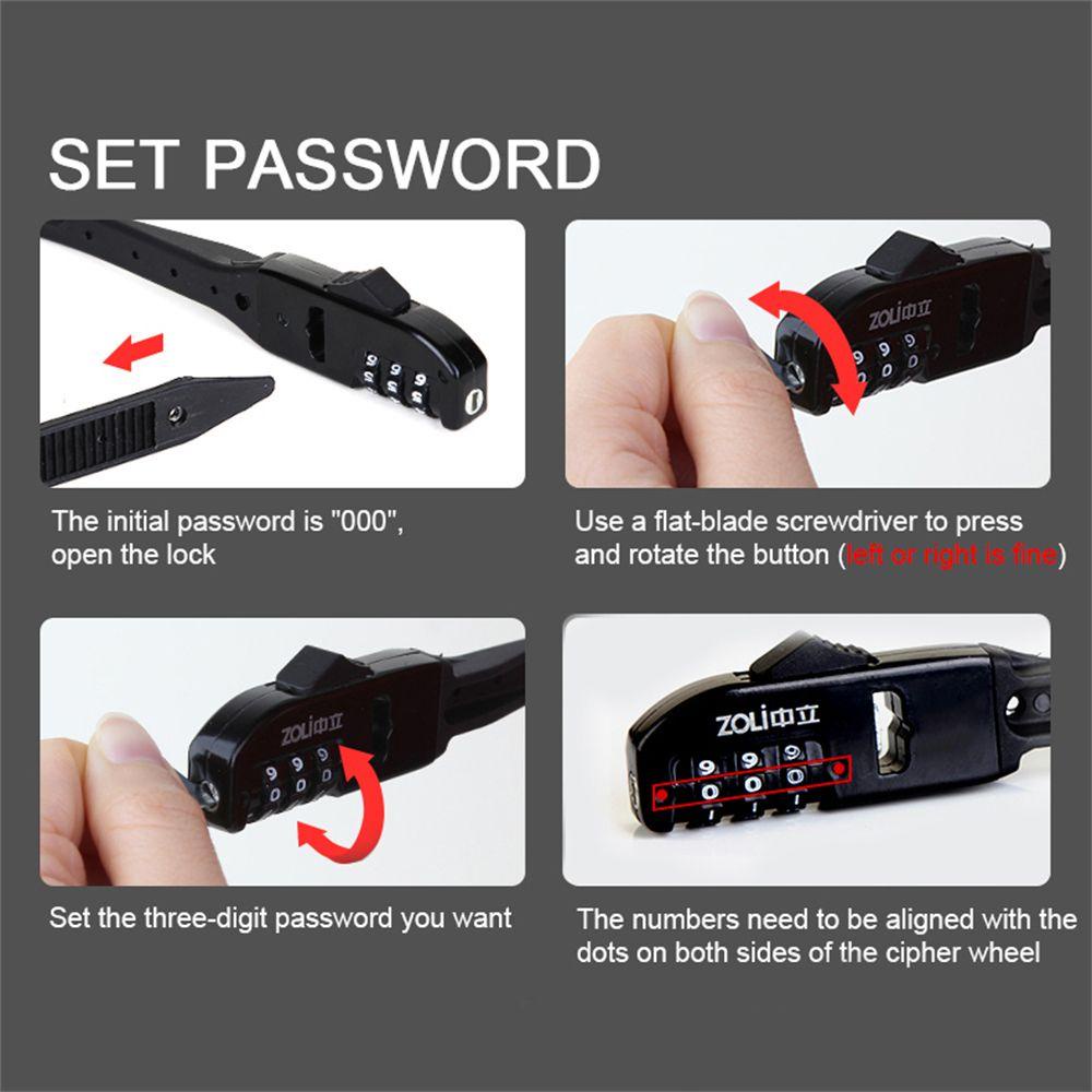 Danilo Dây Khóa Tự Động Bảo Vệ Chống Trộm Dành Cho Xe Đạp