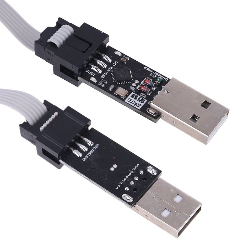 Bộ Lập Trình USB Hỗ Trợ Win7 64Bit 5V AVR ISP ATMEGA8 ATMEGA128 + Dây 6PIN