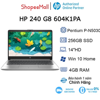 Laptop hp 240 g8 604k1pa p-n5030| 4gb| 256gb| ob| 14″hd| win10