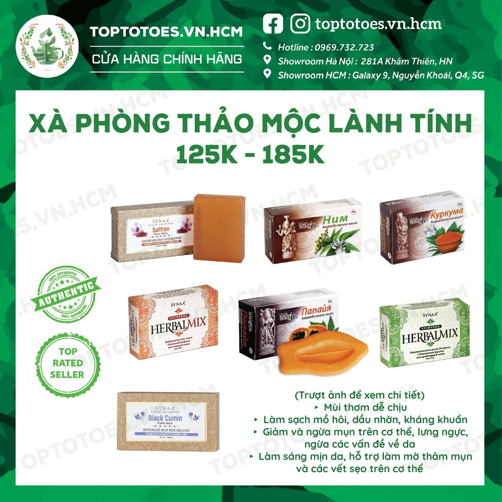 Xà phòng thảo mộc giảm mụn lưng, viêm lỗ chân lông, làm sáng da