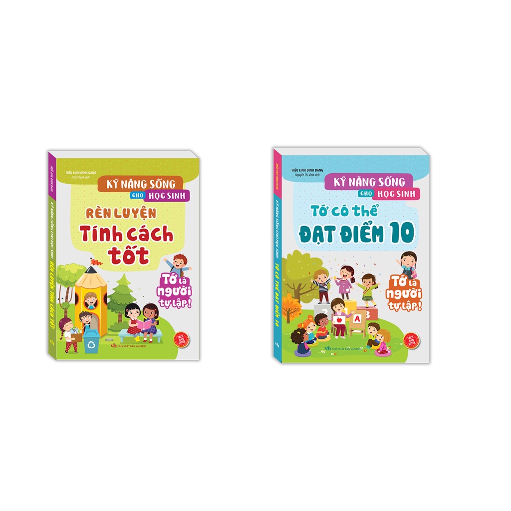 Sách - Combo 2c - Kỹ năng sống cho học sinh - Rèn luyện tính cách tốt &amp; Tớ có thể đạt điểm 10 (sách bản quyền)