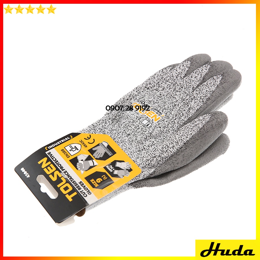 Bao găng tay chống cắt 9'' 10'' Tolsen