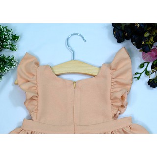 Đầm cho bé họa tiết ca rô phối ren (9-21kg Xanh)