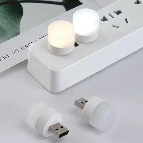 Đèn LED Đọc Sách Mini Bỏ Túi 5V 1W Cổng USB Tiện Dụng ( Trắng - Vàng ) / Đèn Ngủ LED USB Hình Trụ
