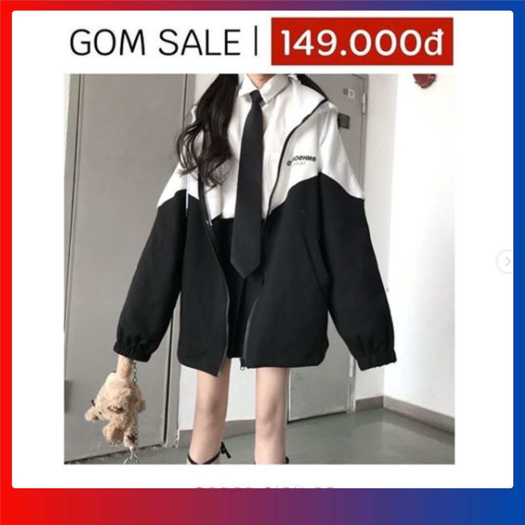 (CÓ SẴN) KHOÁC GIÓ ĐEN TRẮNG | BigBuy360 - bigbuy360.vn