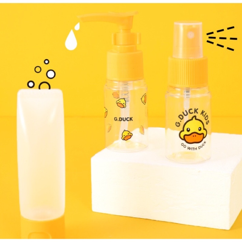 Lọ Chiết Mỹ Phẩm Dạng Sương Hình Vịt Vàng Dễ Thương