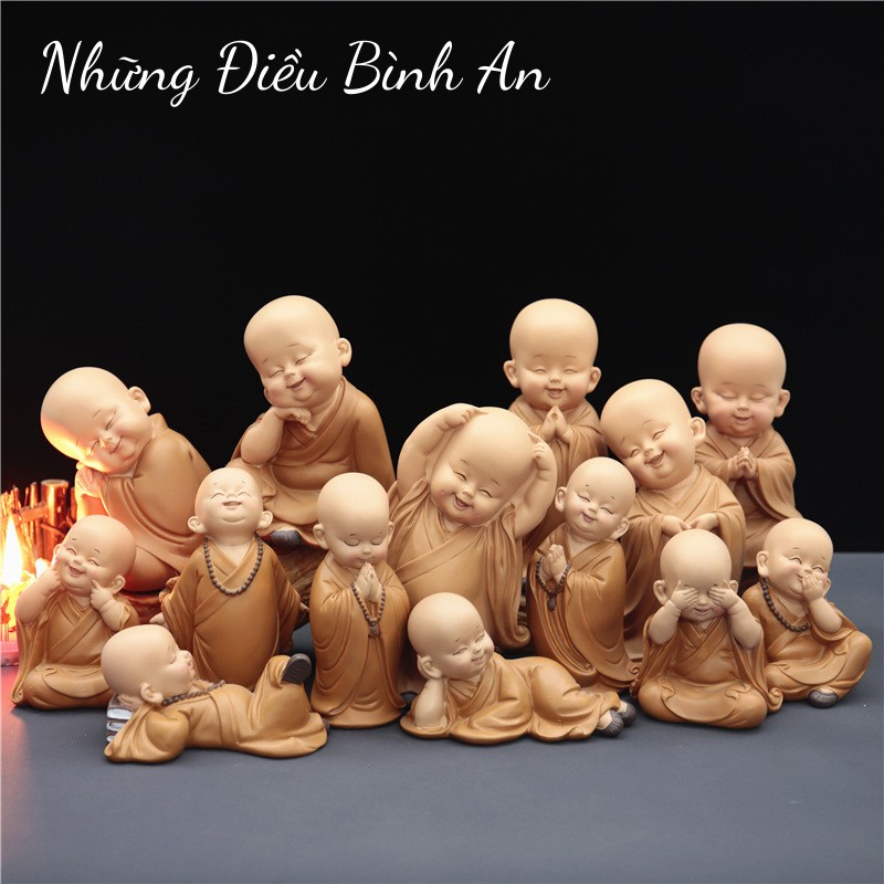 Tượng chú tiểu mini dễ thương mang lại an nhiên trong cuộc sống 💕FREESHIP 50k💕 - Những Điều Bình An