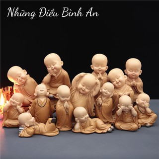 Tượng chú tiểu mini dễ thương mang lại an nhiên trong cuộc sống 💕FREESHIP 50k💕 - Những Điều Bình An