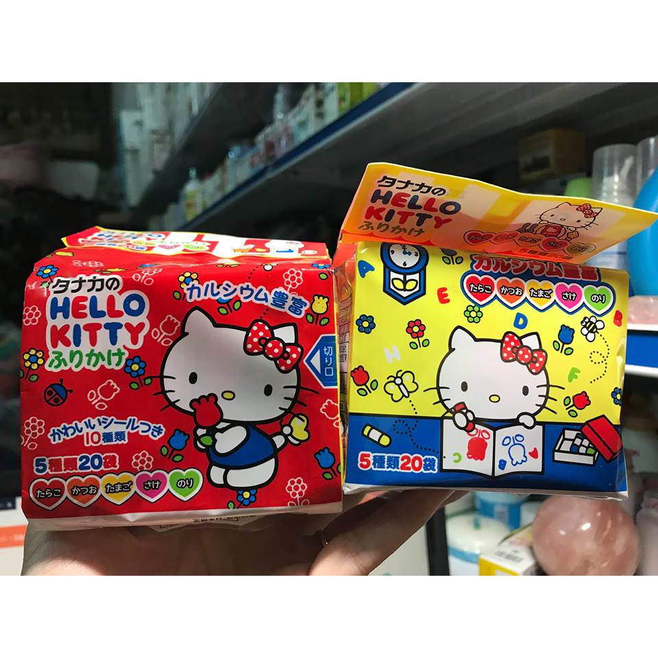 Gia vị rắc cơm hello kitty 20 gói date 2022