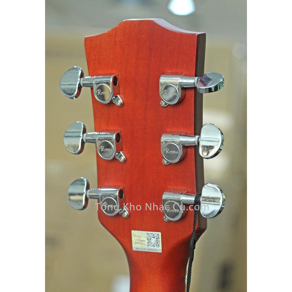 Đàn Guitar Acoustic Rosen G11SB-A (Gỗ Thịt- Solid top)+ Tặng kèm khóa học của Guitarist Hiển râu và đầy đủ phụ kiện