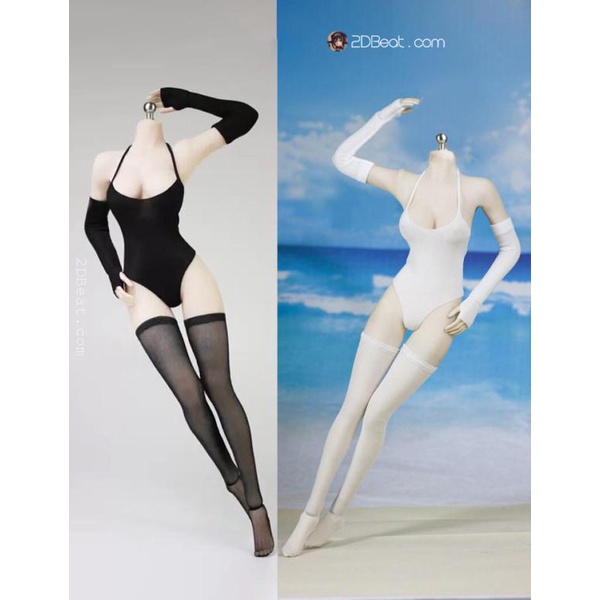 Trang phục búp bê, figure nữ tỉ lệ1:6 bikini kèm tất và găng tay