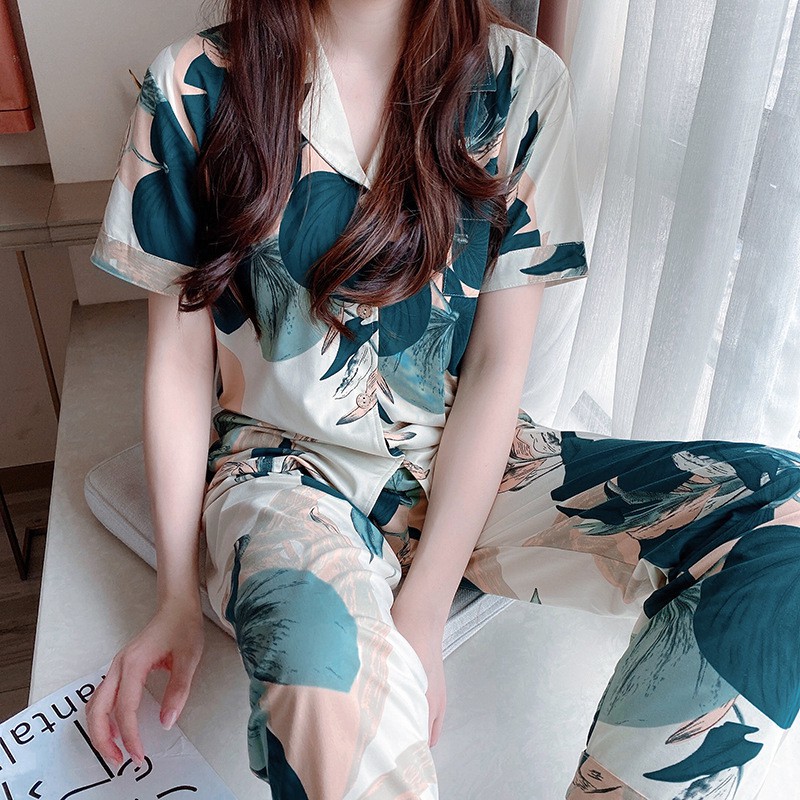 Pijama Cotton Cao Cấp, Đồ Bộ Họa Tiết Trang Nhã, Đồ Ngủ Đẹp, Bộ Mặc Nhà CiCi - Thời Trang Nữ