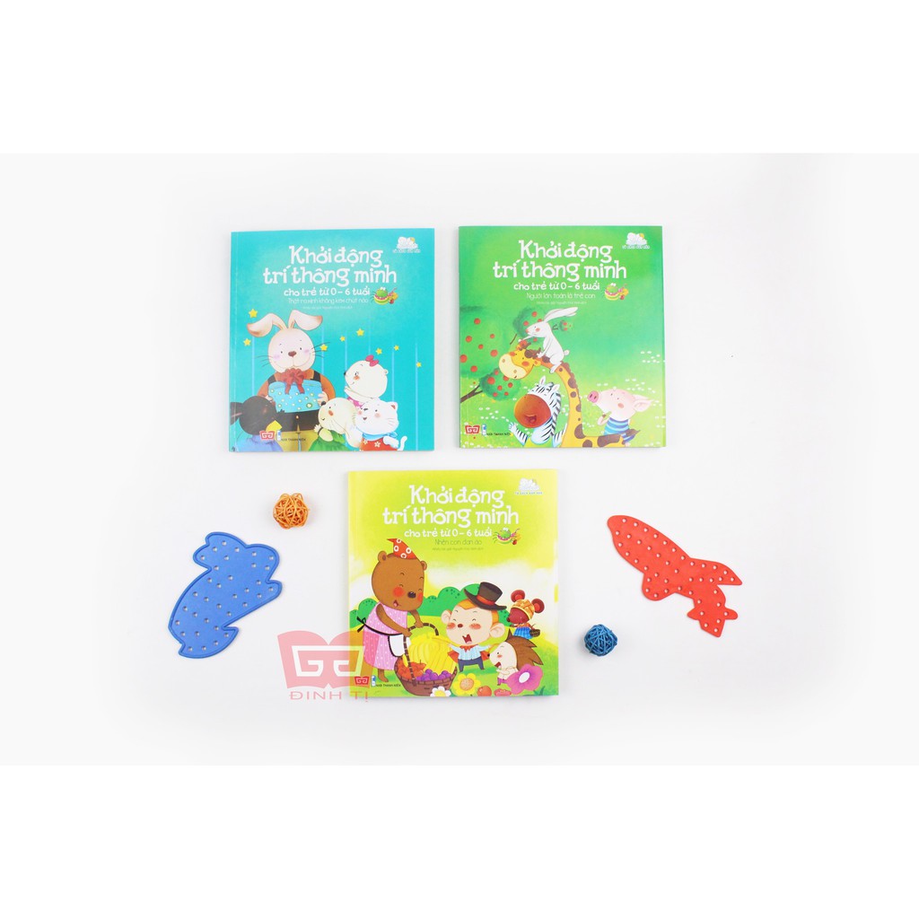 Sách - Khởi động trí thông minh cho trẻ 0-6 tuổi (bộ 3 cuốn)