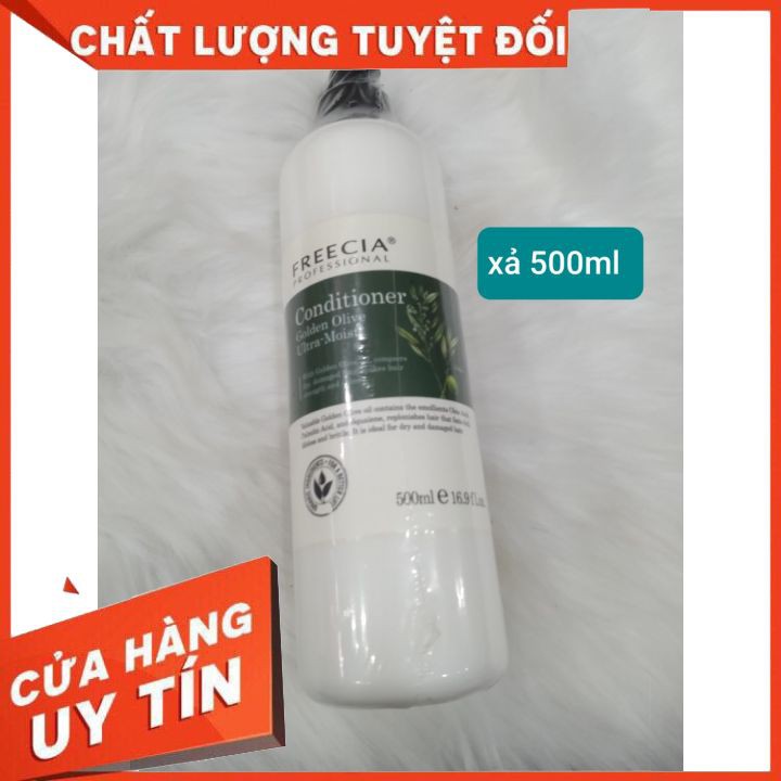 Dầu xả Freecia Golden Olive 1000ml - 500ml -300ml   FREESHIP giúp dưỡng ẩm và phục hồi tóc hư tổn nặng ,giúp tóc mượt