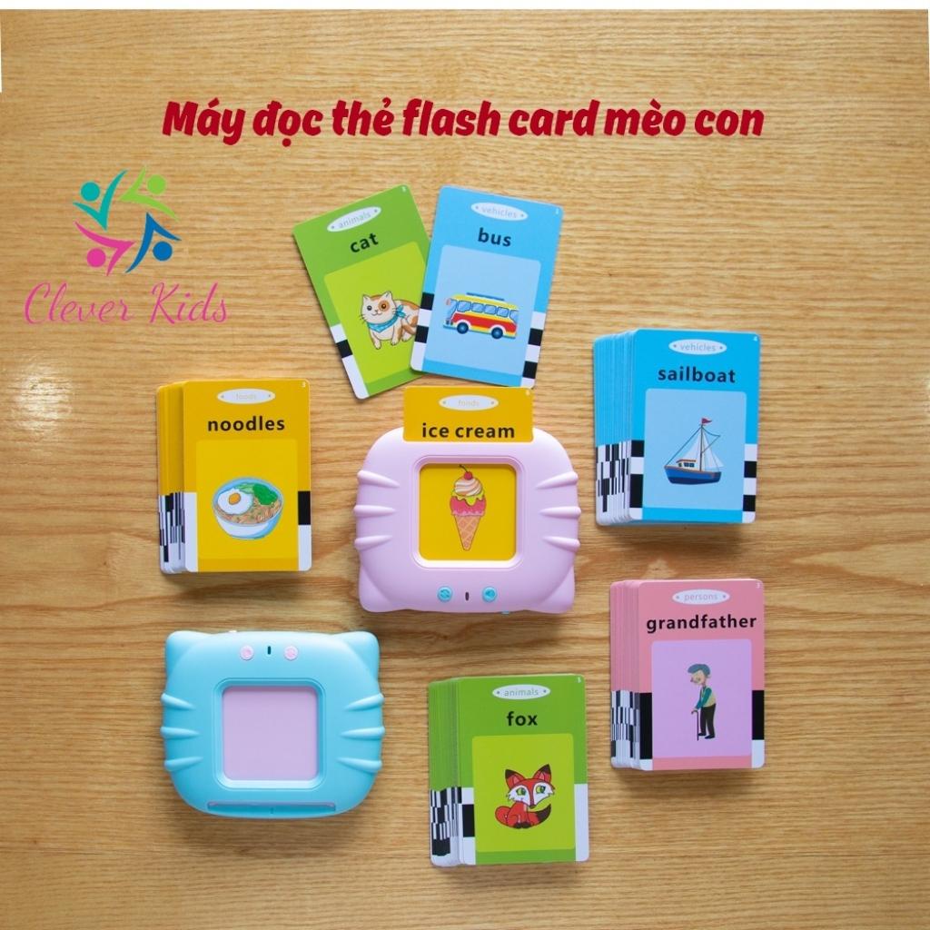 Máy đọc thẻ tiếng anh cho bé, máy đọc thẻ flashcard song ngữ Anh-Việt loại 112 thẻ và 255 thẻ
