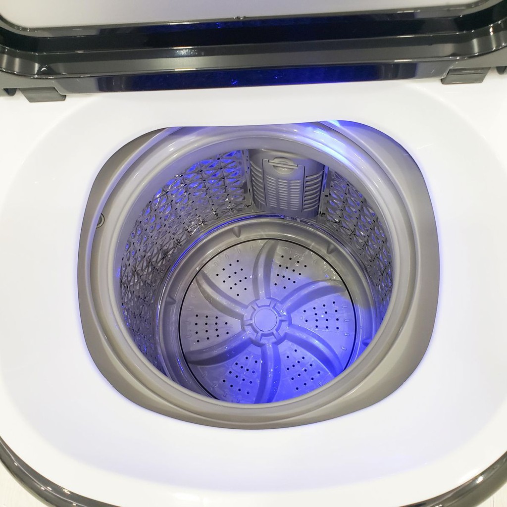 Máy giặt mini Doux Lux màu hồng diệt khuẩn bằng ánh sáng xanh kết hợp Ion bạc và tia UV giặt quần áo riêng cho bé