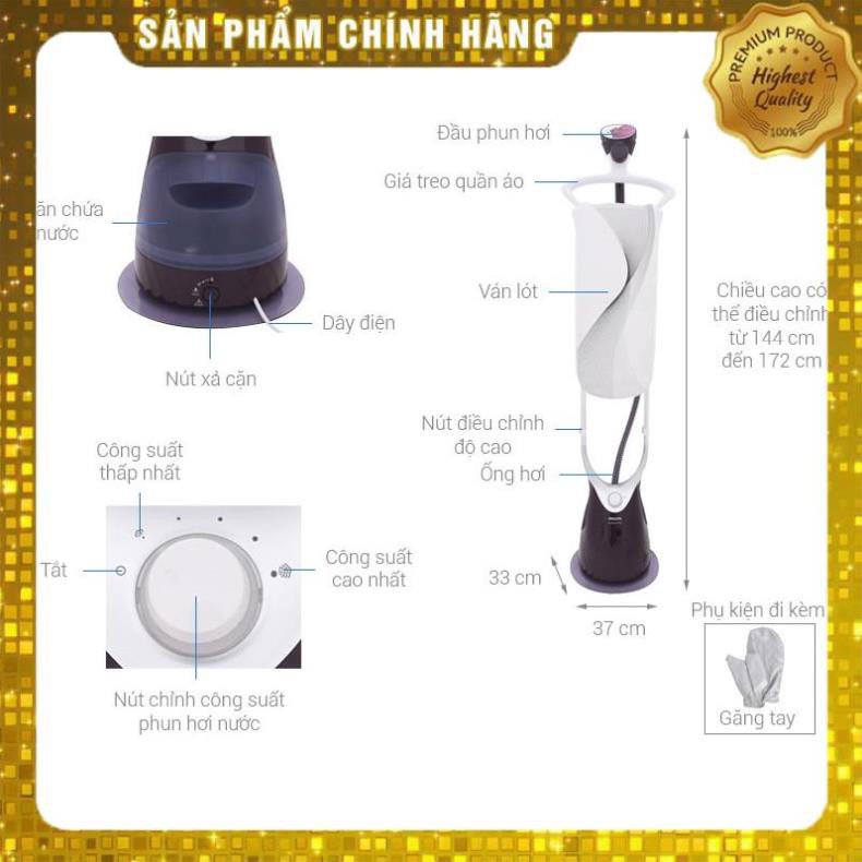 [FREESHIP] Bàn ỦI Hơi Nước Đứng Philips GC-558-2000W