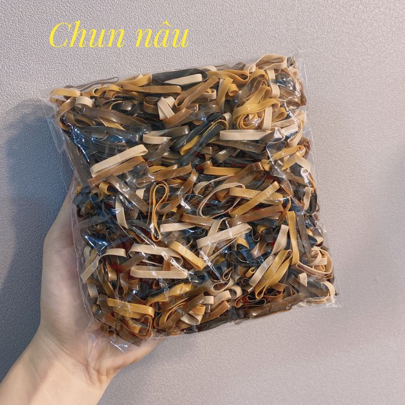 [Mã FAMARAL1 giảm 10K đơn 50K]Thun Cột Tóc Đen Và Nhiều Màu Siêu Dai (50g - 100g)