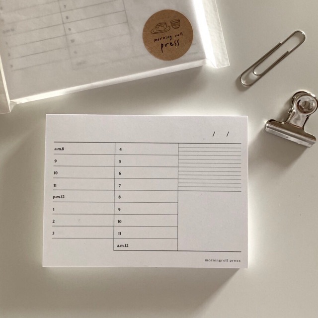 [Có Sẵn] Timetable Memo Pad
