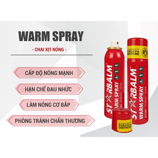 Chai xịt làm nóng cơ Starbalm 150ml