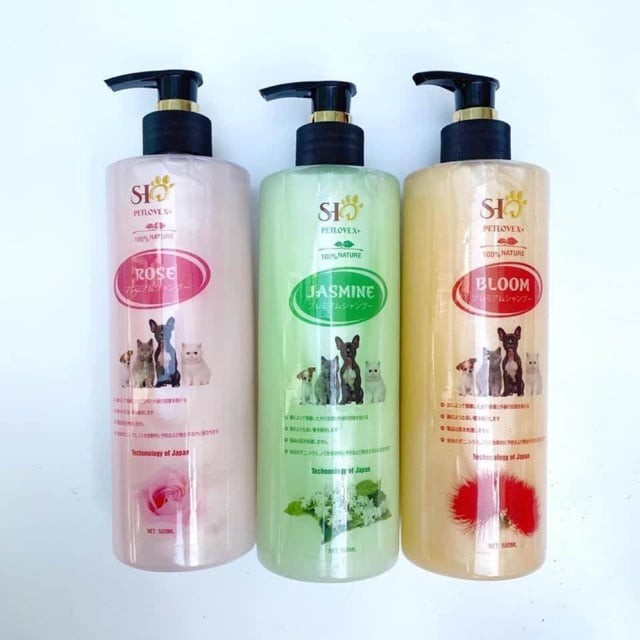 Sữa tắm chó mèo nước hoa cao cấp SHD Petlove X+ chai 500ml