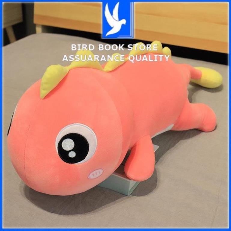 Gối ôm gấu bông Khủng Long Mắt Lồi  hot hit vải nhung co dãn 4 chiều hàng cao cấp Bird book