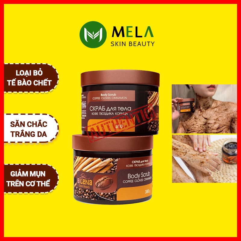 ✅[CHÍNH HÃNG] Tẩy Da Chết Toàn Thân Bilena Cosm Beaty Triết Quế Hồi &amp; Cafe 380G