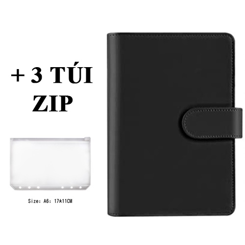[Bujo] Sổ ghi chép cao cấp PVC A6 A5 quà tặng sang trọng (tiết kiệm, thu chi, học tập)