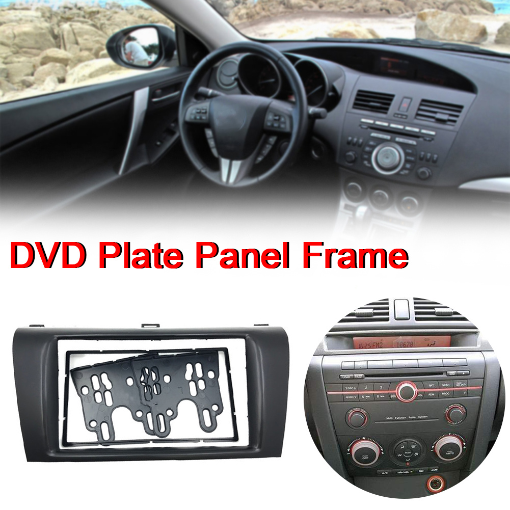 MG 2DIN Car Stereo Radio DVD Fascia Fascias Bảng điều khiển Tấm trang trí Khung Mazda 3 AXELA 2004-2009